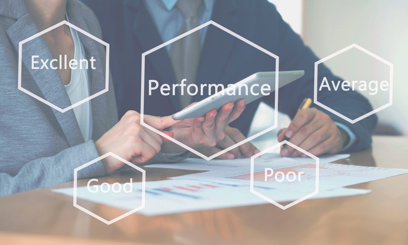 Successful young consultants working in an office, excellent performance,
